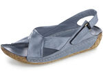 Gemini, bequeme Damen-Sandalen, Weite G, mit Gummizug JEANS
