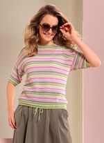 Pullover in tollem Streifendessin 