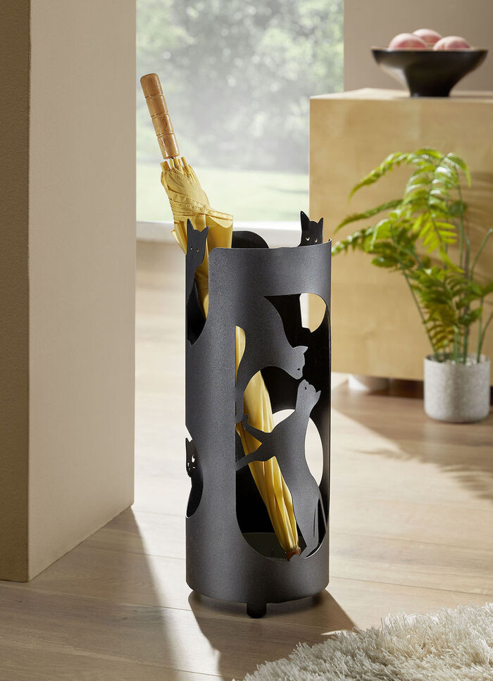 Schirmst&auml;nder Katze aus Eisen 