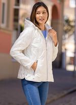 Jacke mit geklebten Kammern CREME