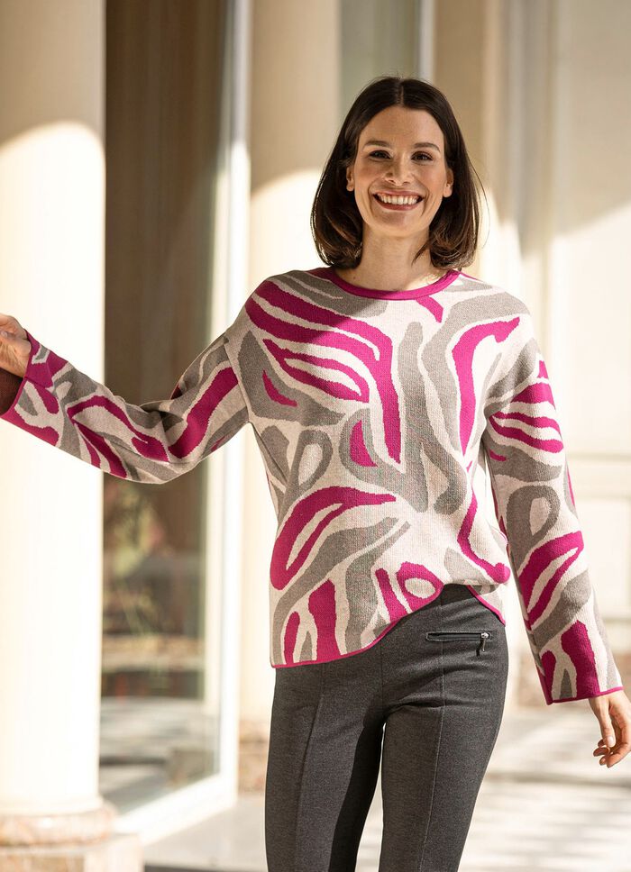 Pullover in Jacquard-Dessin 