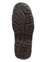 Schn&uuml;r-Boot aus Nubuk- und Veloursleder BRAUN