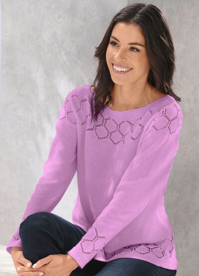 Pullover mit nachhaltig recycelter Baumwolle 