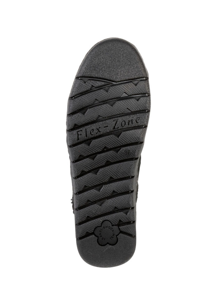 ELENA EDEN, gefütterte Damen-Boots, Winterschuhe, Weite H, mit herausnehmbarem Fußbett SCHWARZ