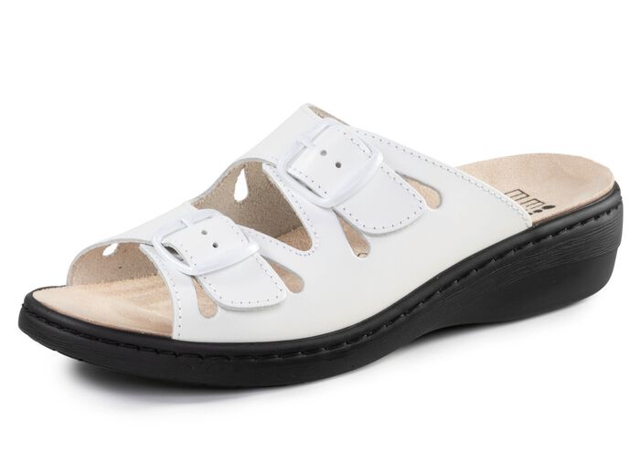 ELENA EDEN Pantolette aus Nappaleder WEISS