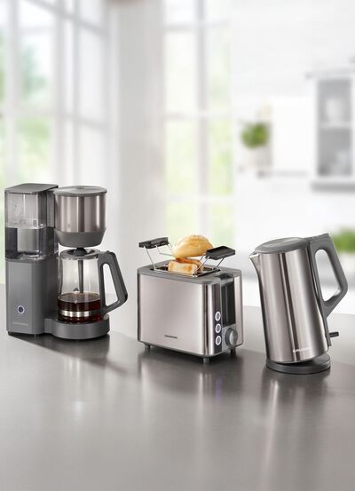 Grundig Fr&uuml;hst&uuml;cksserie aus hochwertigem Edelstahl 