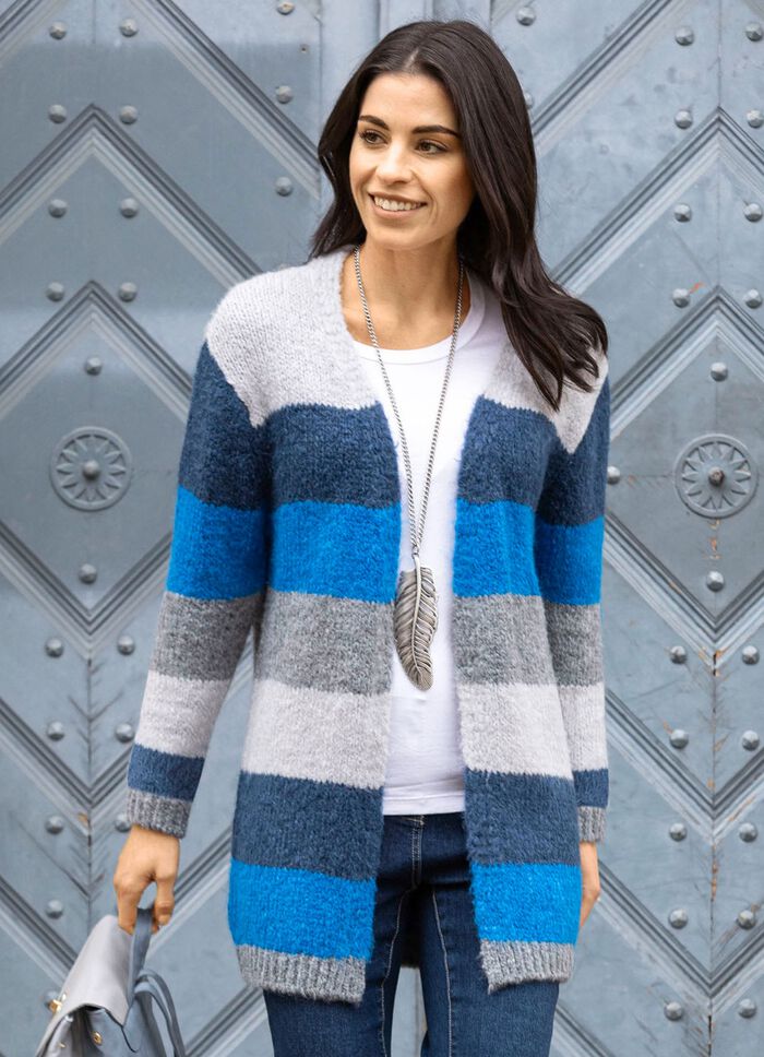 Strickjacke in Color-Blocking 