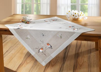 Tisch- und Raumdekoration mit Rotkehlchen-Motiv 