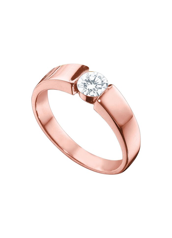 Massiver Damenring in Ros&eacute;gold 