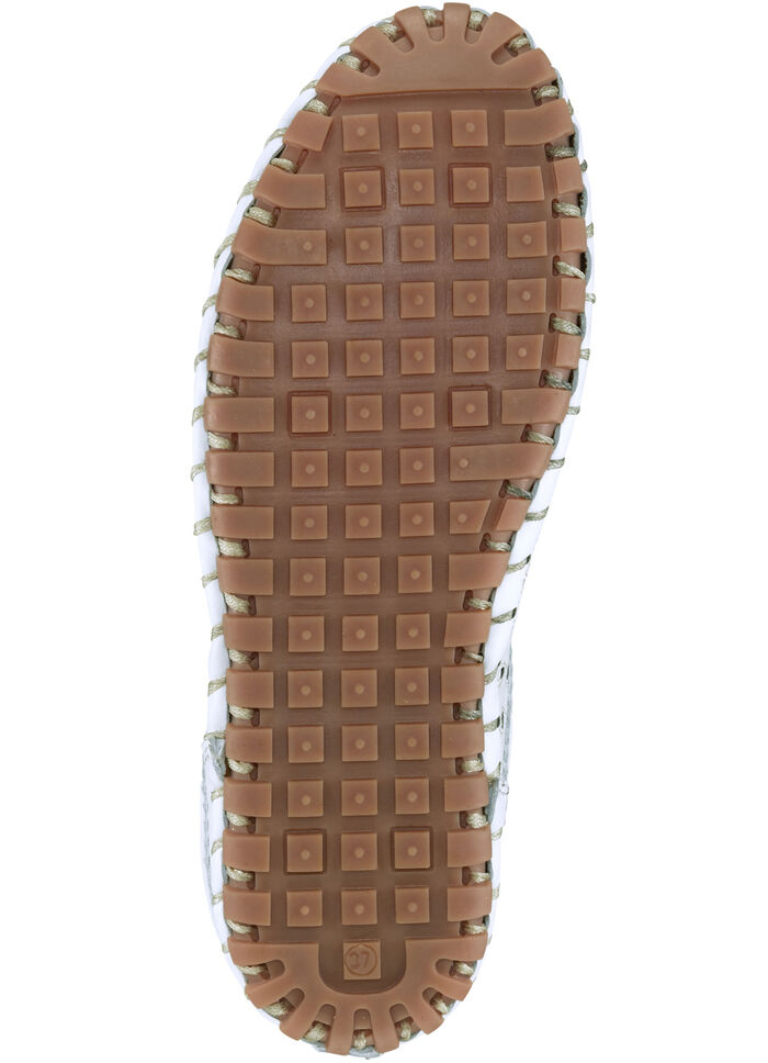 Gemini, sommerlicher Damen-Sabot, Weite G, mit herausnehmbarem Fußbett WEISS