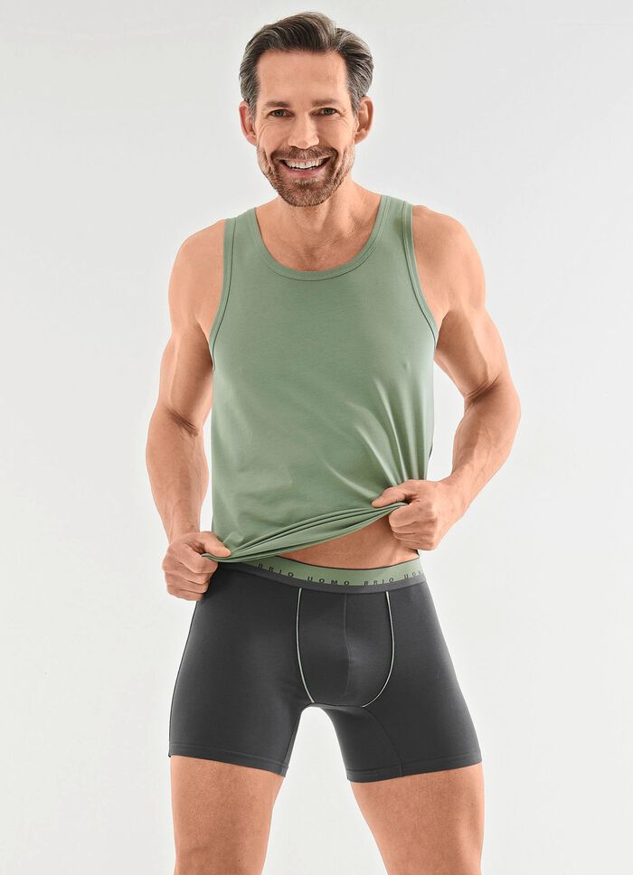 Dreierpack Achselshirts aus Feinjersey 