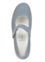 ELENA EDEN, bequeme Damen-Spangenschuhe, Weite H, mit herausnehmbarem Fu&szlig;bett BLAU