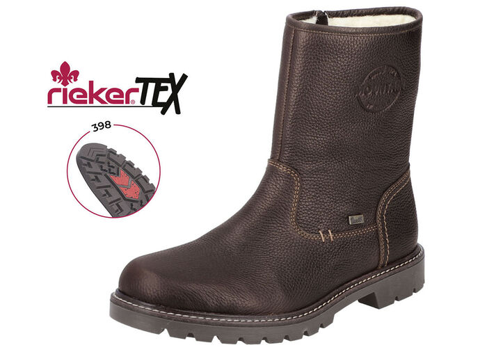 Rieker Stiefel aus Nappaleder DUNKELBRAUN