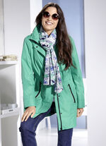 Funktionsjacke mit abnehmbarer Kapuze SMARAGDGRÜN