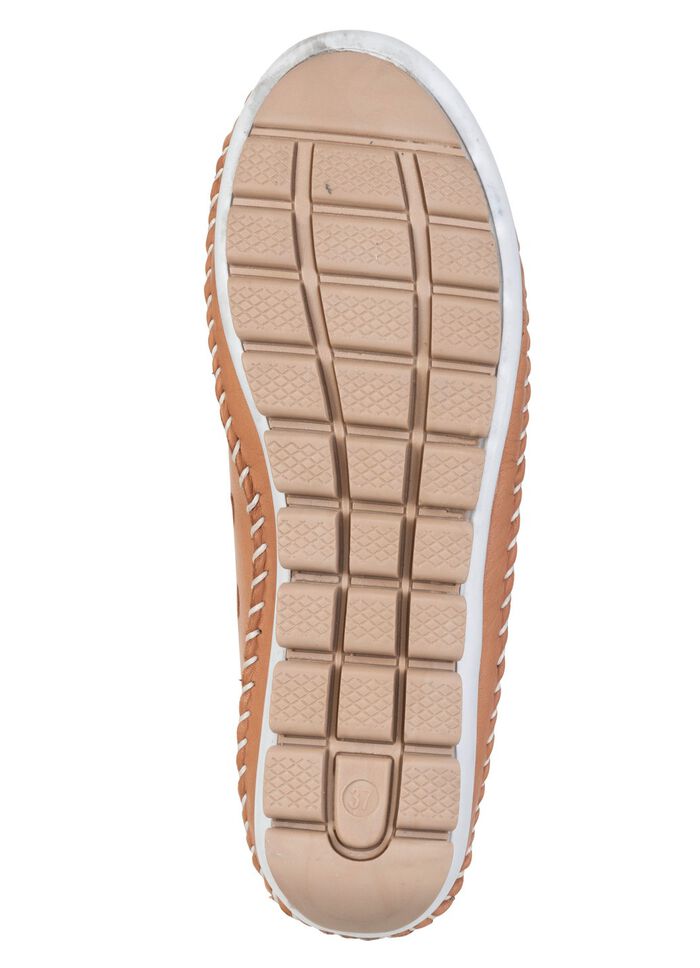 ELENA EDEN, sommerliche Damen-Slipper, Weite G, mit herausnehmbarem Fu&szlig;bett CAMEL