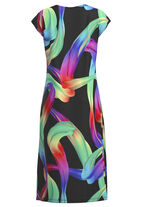 Kleid mit farbbrillantem Druckdessin 