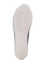 Gemini Slipper aus teilweise geprägtem Nappaleder BLAU