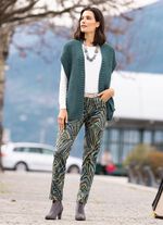 Strickweste mit Alpaka  DUNKELSALBEI MELIERT