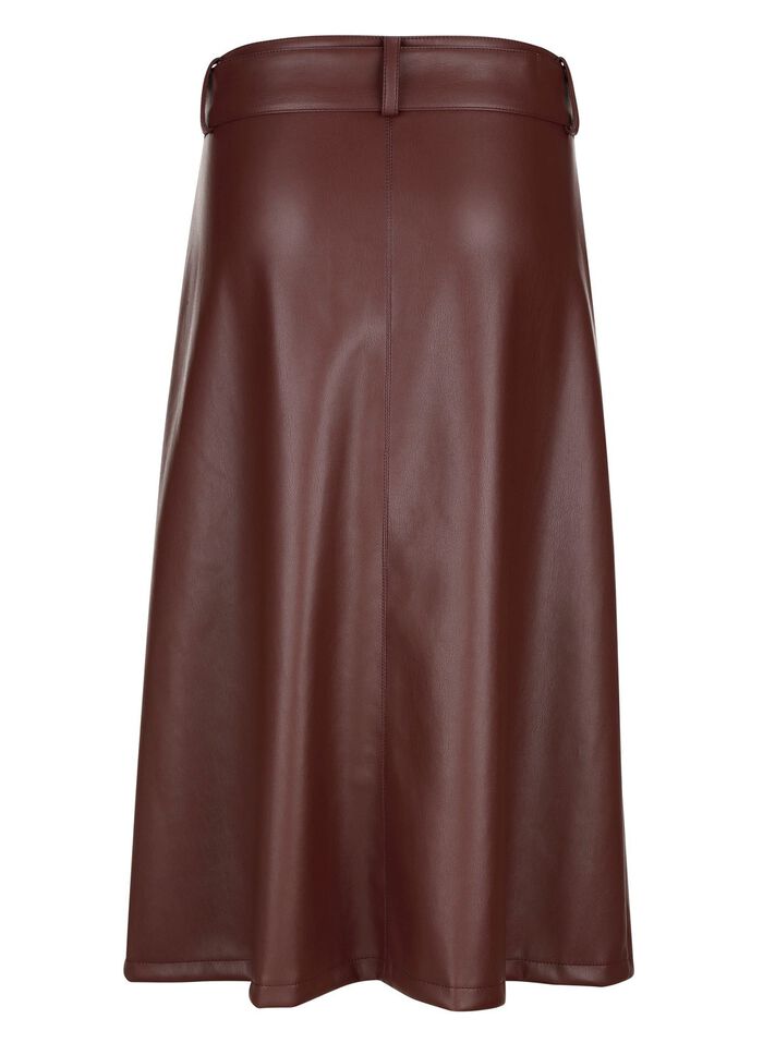 Rock aus softem Nappaleder-Imitat 