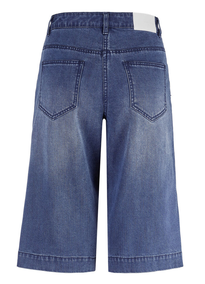 Jeans-Bermudas in 5-Pocket-Form DUNKELBLAU