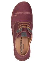 Josef Seibel, klassische Damen-Schn&uuml;rschuhe, Weite G, mit herausnehmbarem Fu&szlig;bett BEERE-GRAU