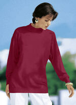 Pullover in Feinstrick mit Schurwolle WEINROT