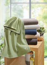 Waffelpiqu&eacute;-Frottier-Serie aus Baumwolle 