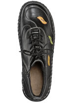 Gemini Schnür-Bootie mit pfiffigen, bunten Lederapplikationen SCHWARZ-BUNT