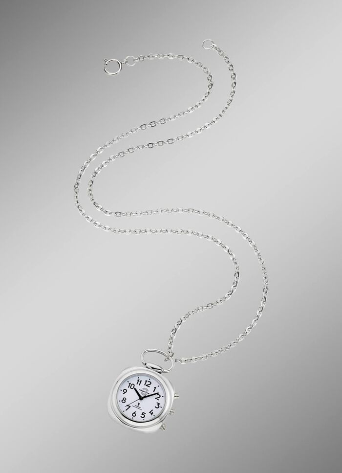 Funk-Anh&auml;ngeruhr mit sprechender Zeitansage auf Knopfdruck 