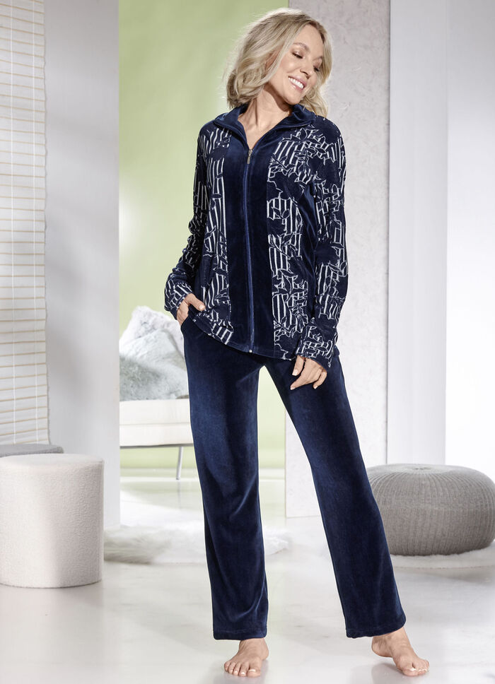 Hausanzug mit Rei&szlig;verschluss  