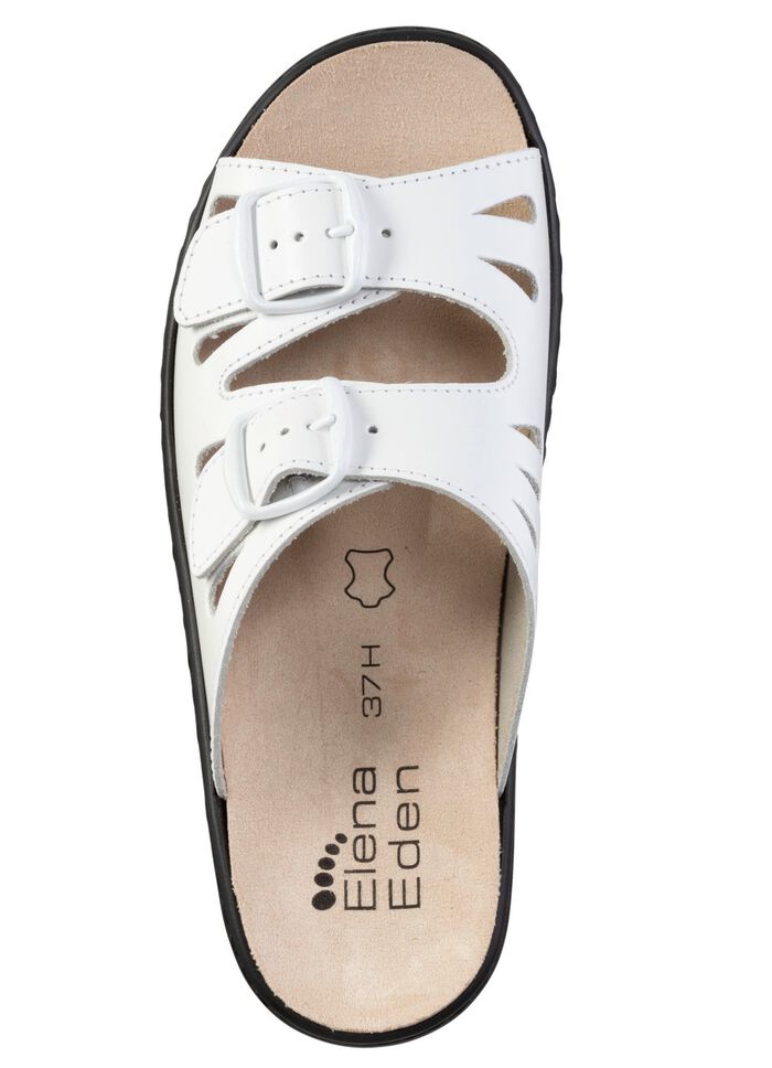 ELENA EDEN Pantolette aus Nappaleder WEISS