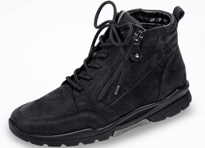 Waldl&auml;ufer, gef&uuml;tterte Damen-Stiefeletten, Winterschuhe, Weite H, mit herausnehmbarem Fu&szlig;bett 