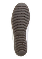 Waldläufer, bequeme Damen-Slipper, Weite H, mit herausnehmbarem Fußbett WEISS