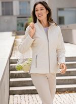 Jacke mit Rei&szlig;verschlusstaschen CREME