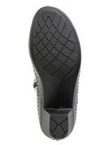 Gemini Stiefelette aus Rind-Nappaleder mit Kontraststreifen WEISS-GRAU-SCHWARZ