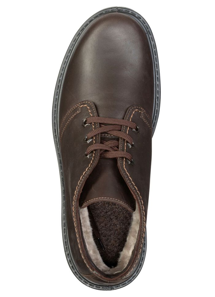 GINO GALANTE, gef&uuml;tterte Herren-Boots, Winterschuhe, Weite H, mit Lammfell MOKKA