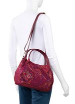 Laurina, Tasche, Damen, mit abnehmbarem, verstellbarem Umh&auml;ngeriemen RUBINROT-BUNT