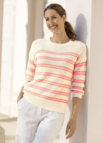 Pullover in Strukturmix 