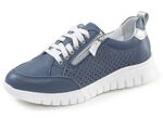 ELENA EDEN, sommerliche Damen-Sneaker, Weite H, mit herausnehmbarem Fu&szlig;bett JEANS-SILBER