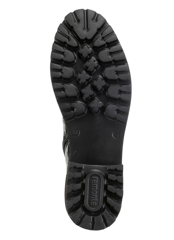 Remonte, stylische Damen-Stiefeletten, Winterschuhe, Weite G, mit herausnehmbarem Fu&szlig;bett SCHWARZ-GOLD