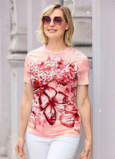 Shirt in Batik-Optik 