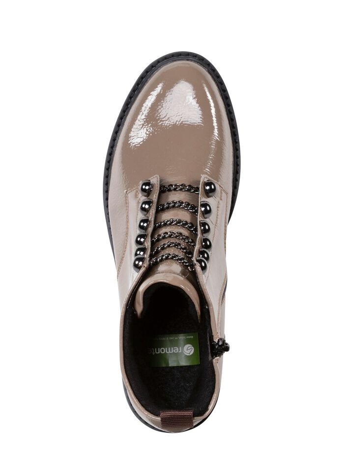 Remonte Stiefelette mit trendigen Zierketten in Schn&uuml;r-Optik 