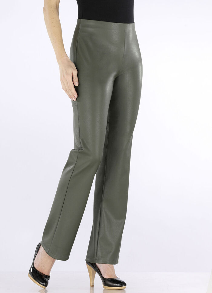 Hose mit ausgestellter Fu&szlig;weite OLIV