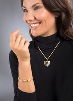 Anh&auml;nger Herz-Medaillon 