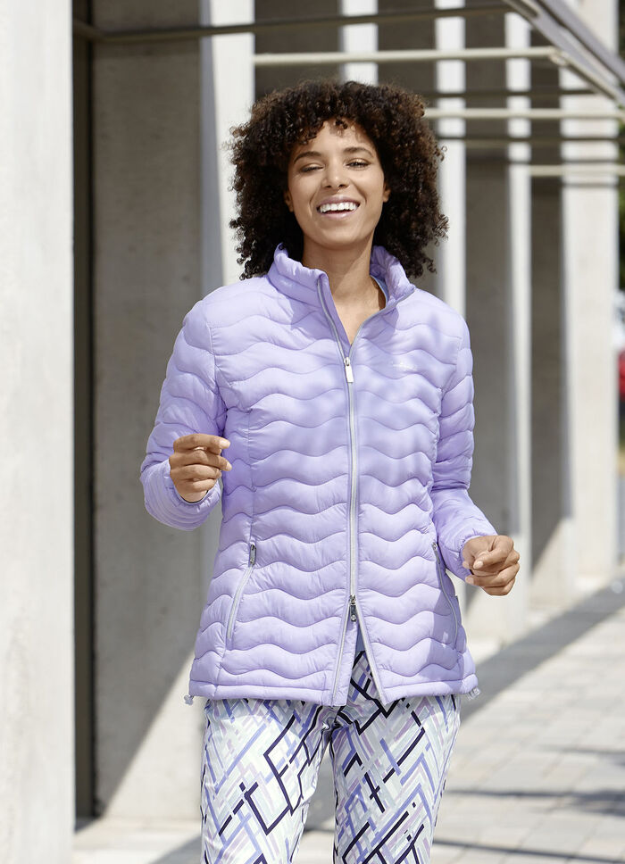 Funktionsjacke mit Wellenstepp LAVENDEL
