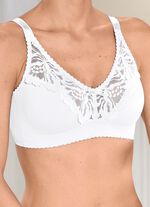 BH mit floraler Elastikspitze 
