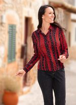 Bluse mit Hemdkragen 