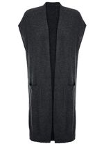 Long-Strickweste aus Kaschmir 