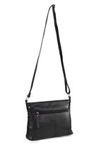 Laurina, Tasche, Damen, mit verstellbarem Umh&auml;ngeriemen SCHWARZ