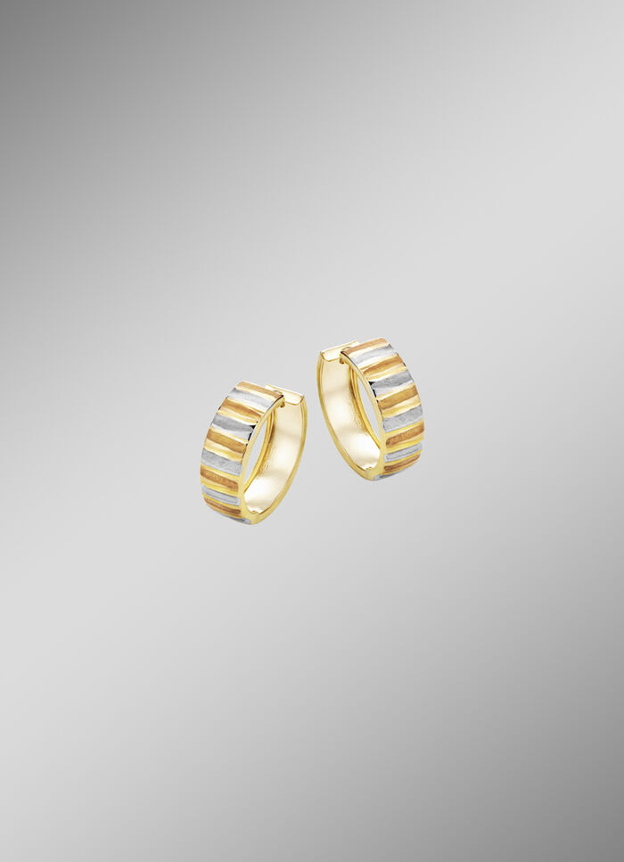 Eleganz in jeder Facette &ndash; Tricolor-Klappcreolen 